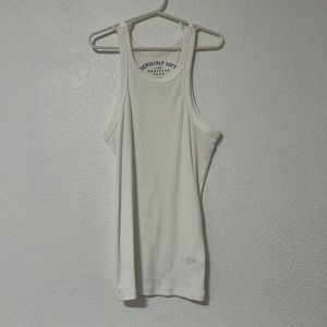 white halter tank top